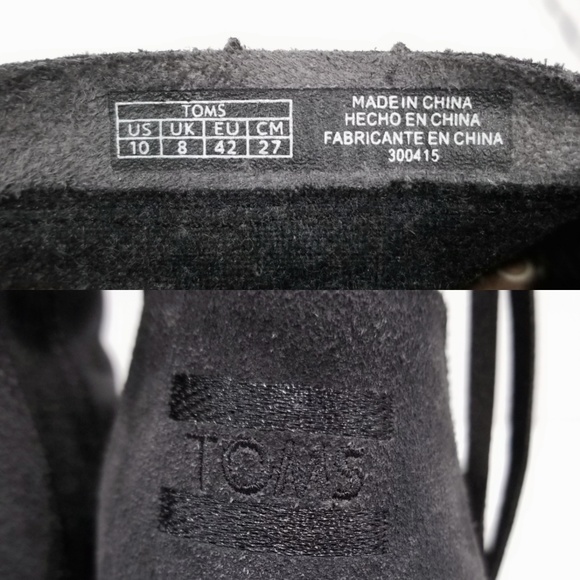 Toms Suede Wedge Ankle Bootie Size 10 - Picture 7 of 8